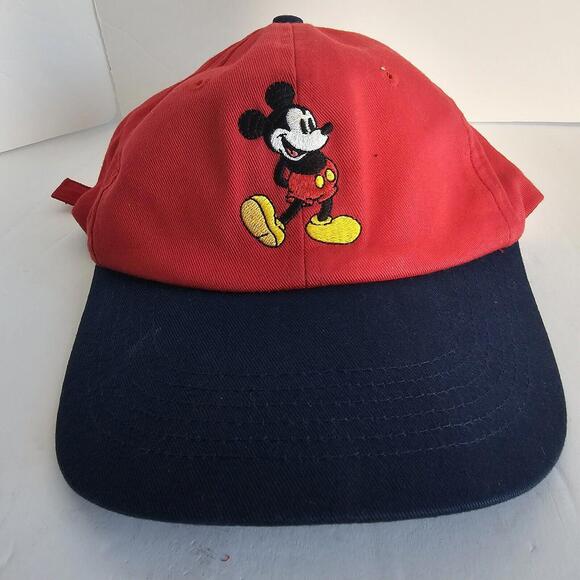 Walt Disney World Mickey Mouse Vintage Youth Baseball Cap 100% Cotton - Picture 1 of 4